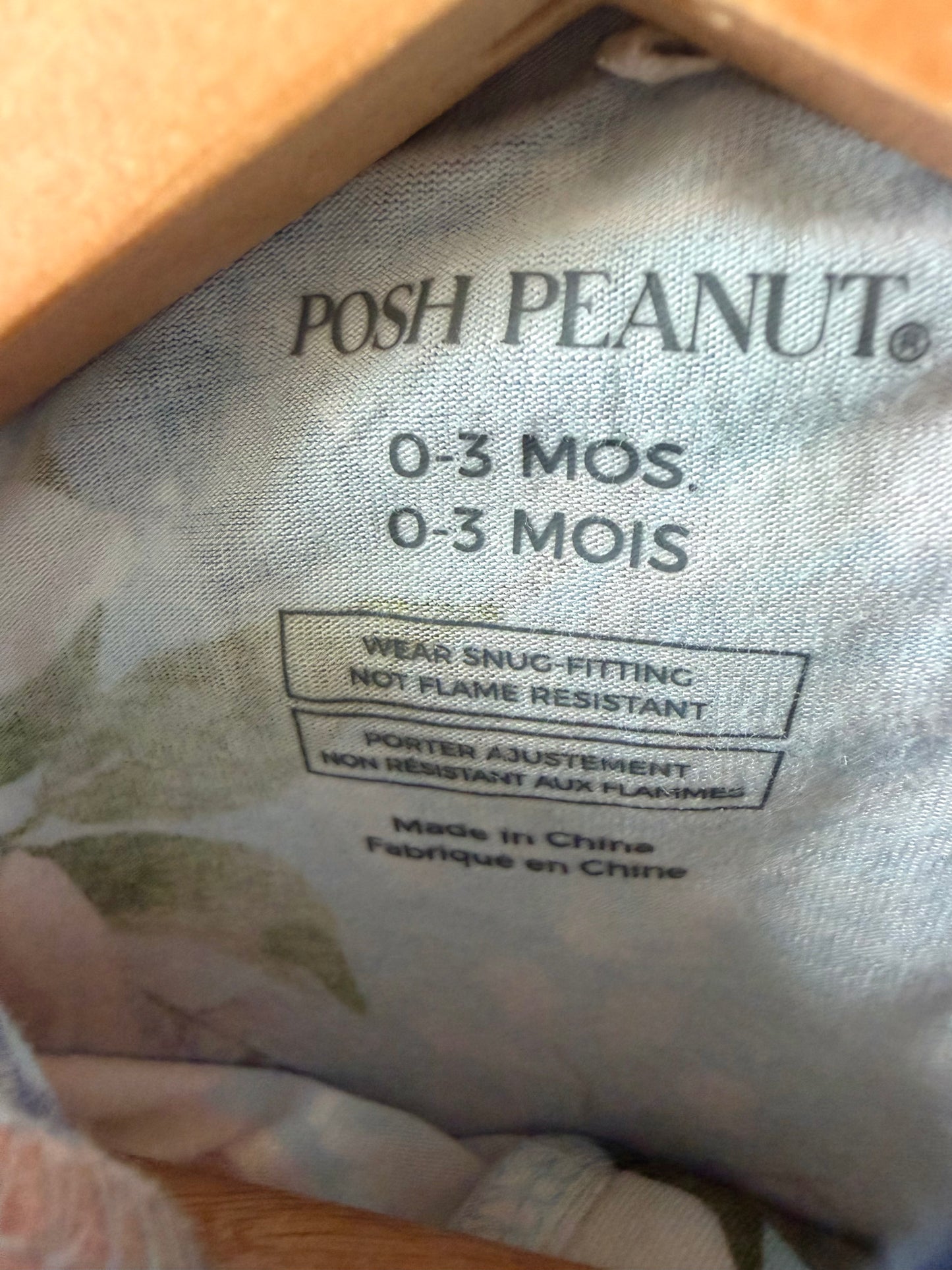 Posh Peanut Floral Blue Sleeper / 0-3m