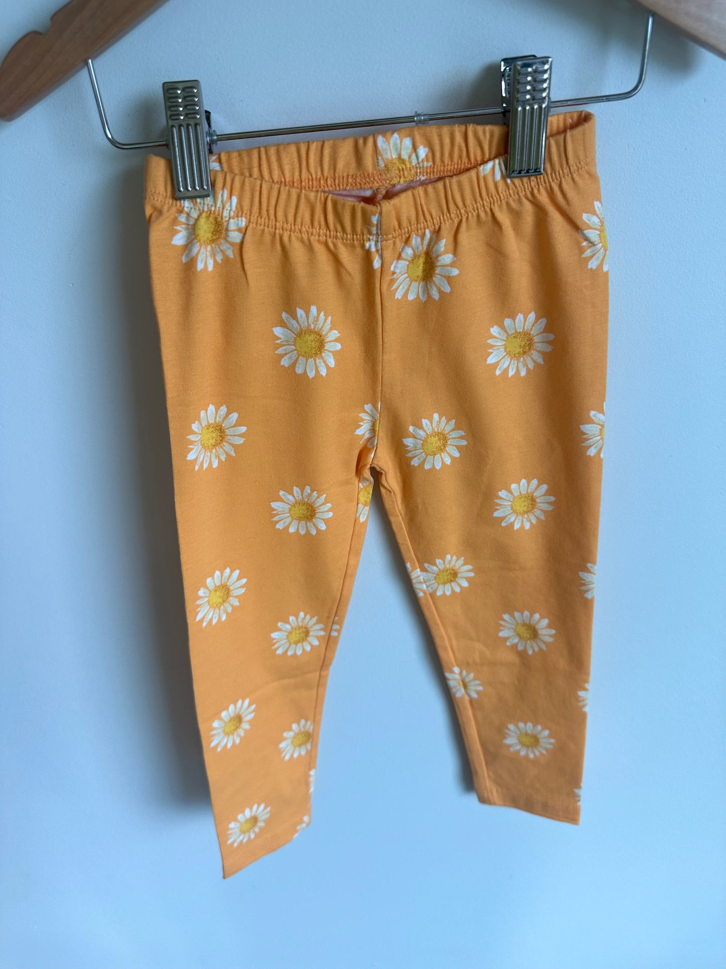 Orange Daisy Leggings (With Tags) / 3T