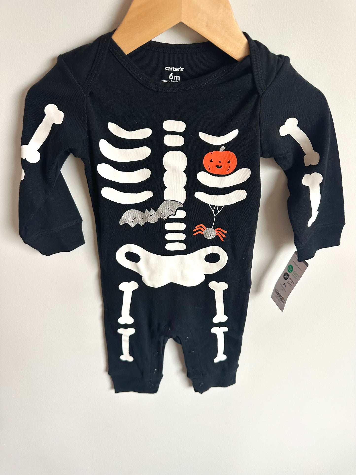 Skeleton + Bat Jumpsuit (With Tags) / 6m