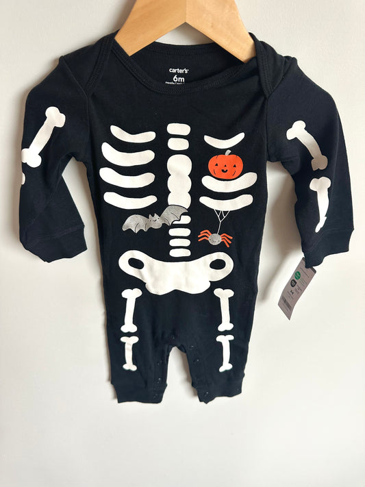 Skeleton + Bat Jumpsuit (With Tags) / 6m