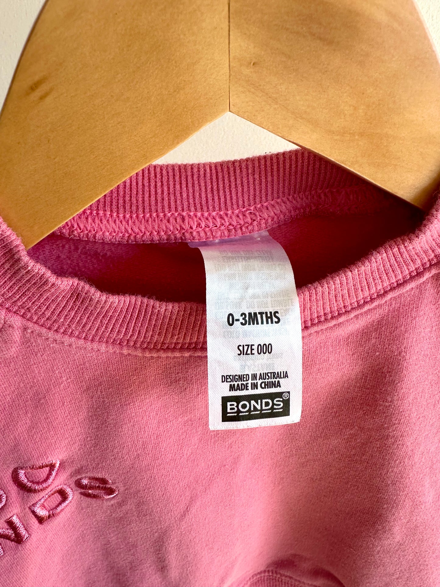 Bonds Pink Crewneck / 0-3m
