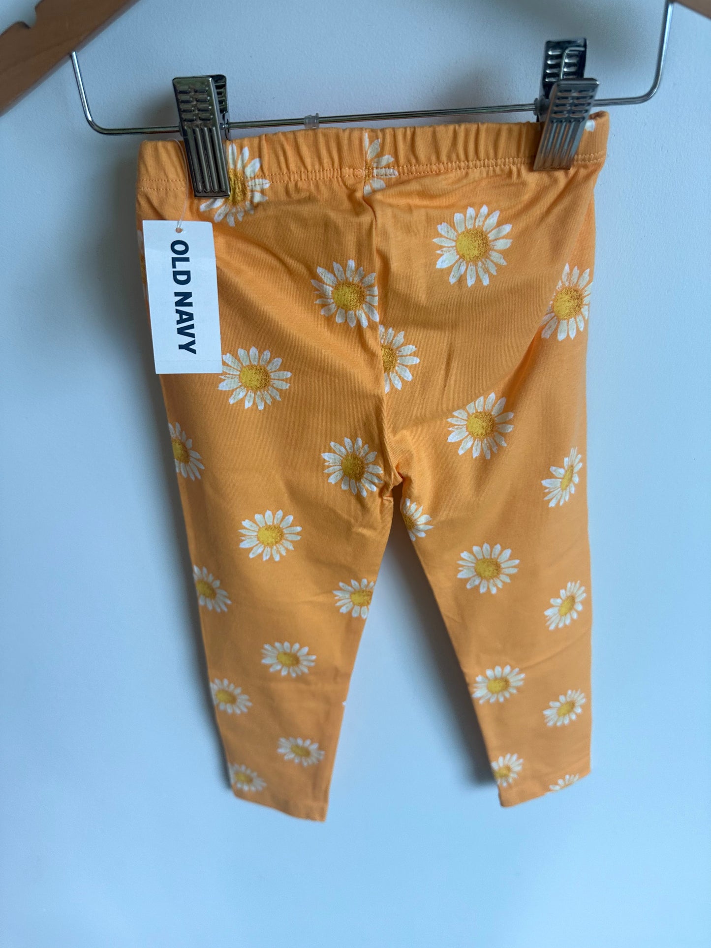 Orange Daisy Leggings (With Tags) / 3T