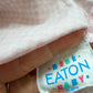 Vintage Pink Checkered Overall Dress / 12m