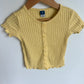Yellow Ribbed Top / 2T