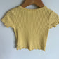 Yellow Ribbed Top / 2T