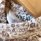 Wheat Neutral Floral Bodysuit Dress / 0-3m