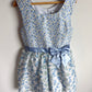 Formal Periwinkle Floral Dress / 8 years