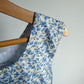 Formal Periwinkle Floral Dress / 8 years