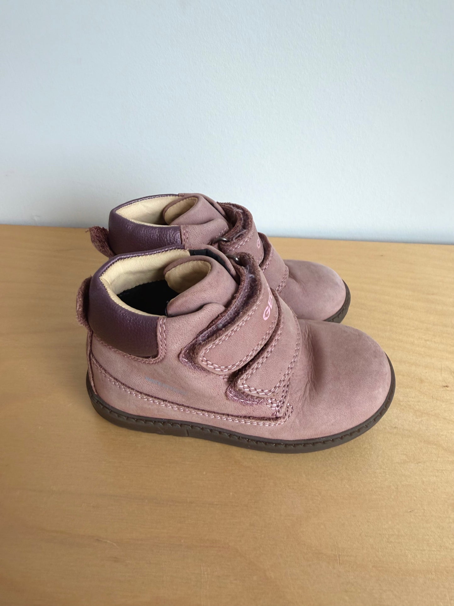 Geox Pink Ankle Velcro Shoes / Size 6 Toddler