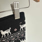 Black Deer Pattern Pants / 6-12m
