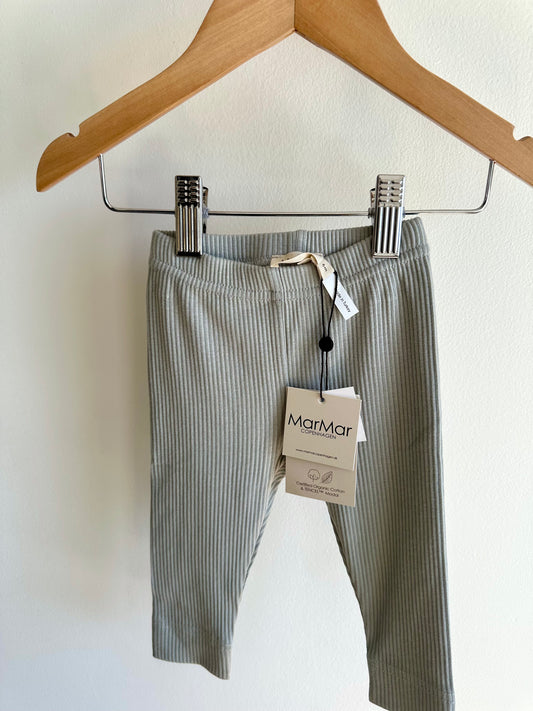 MarMar Copenhagen Organic Cotton Sage Rib Pants (With Tags) / 6m
