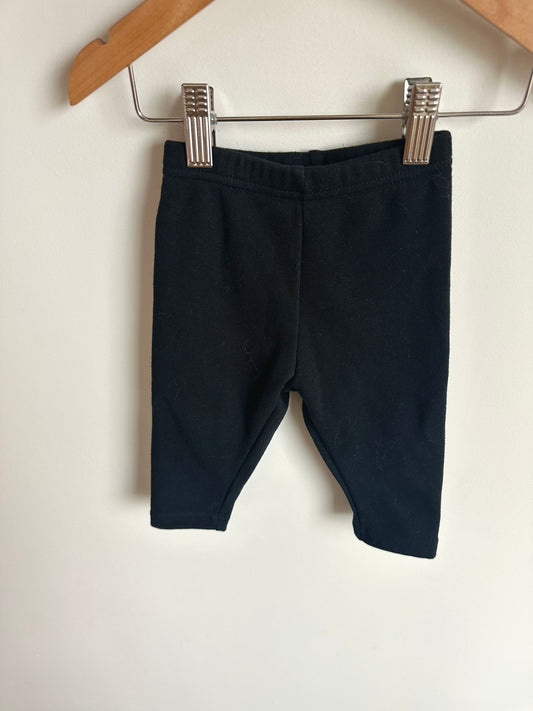 Black Fleece Lined Pants / 9m