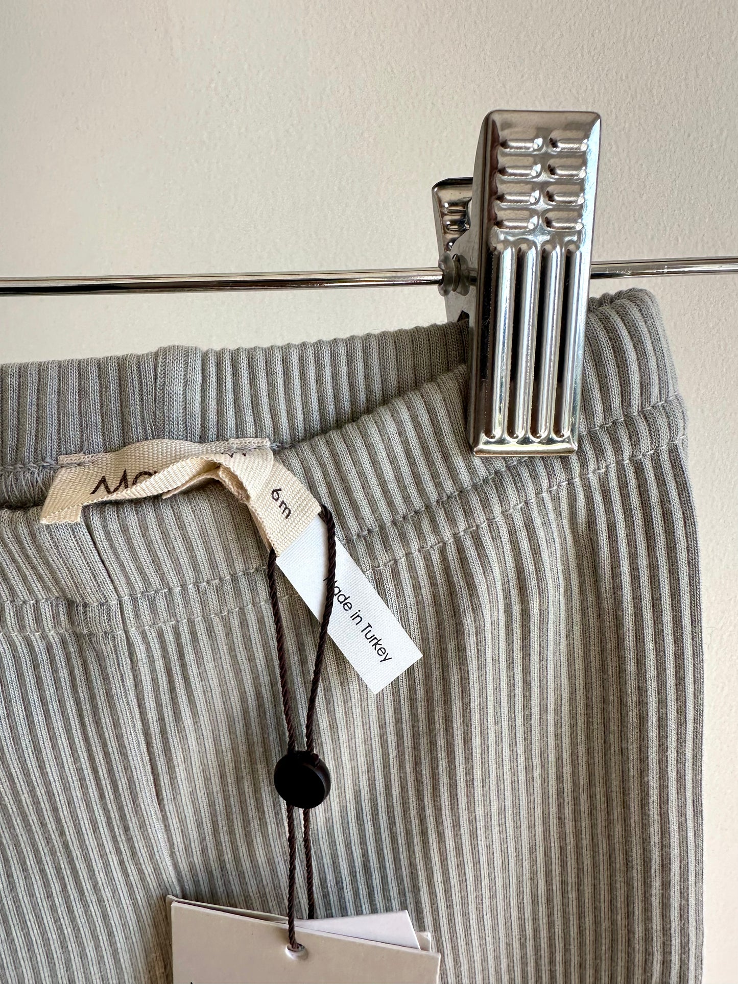 MarMar Copenhagen Organic Cotton Sage Rib Pants (With Tags) / 6m