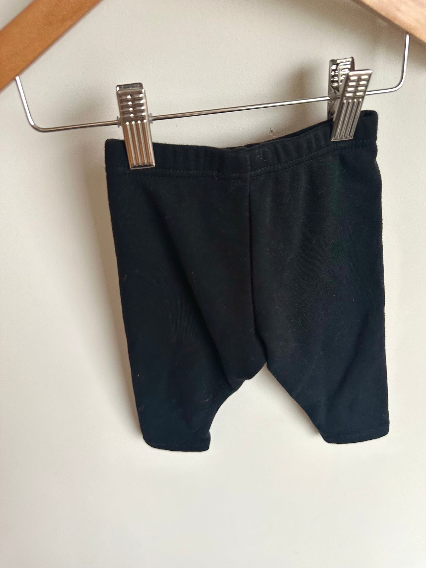 Black Fleece Lined Pants / 9m
