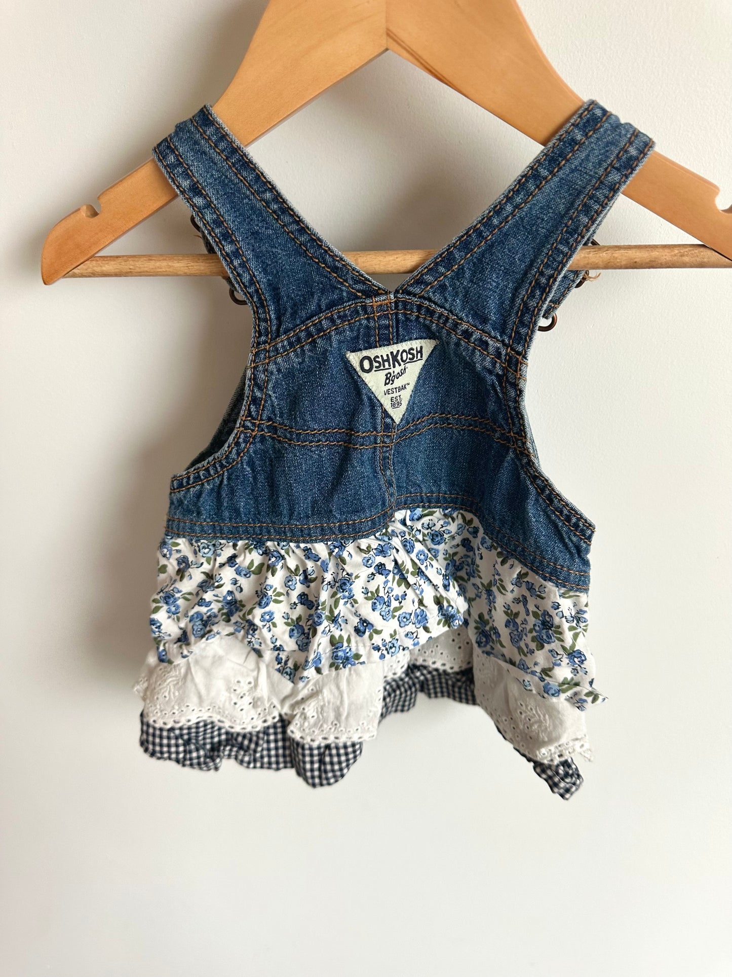 Oshkosh Tiered Overall Dress / 9m