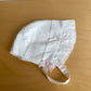 Janie and Jack White Bonnet / 6-12m