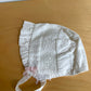 Janie and Jack White Bonnet / 6-12m