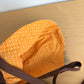 Reversible Blue + Orange Bonnet Hat / 6-12m?