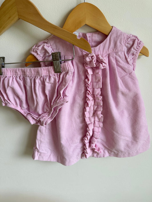 Pink Dress with Bloomers / 12m