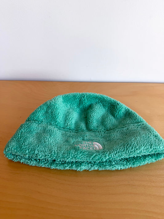 North Face Green Fuzzy Toque / 3-5T