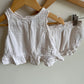 White Muslin Tank + Bottoms / 12-18m