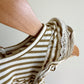 Quincy Mae Striped Ruffle Dress / 3-6m