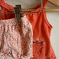 Coral Tank + Floral Shorts Set / 12m