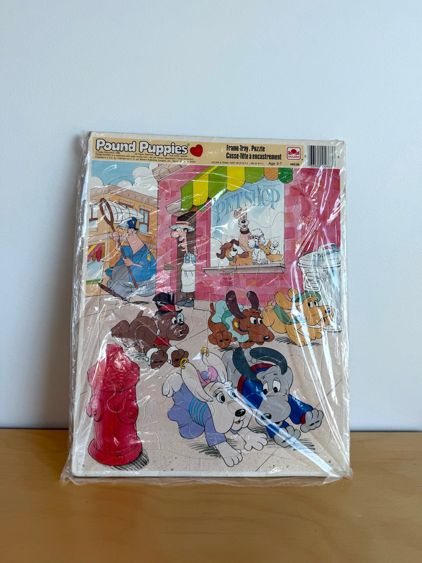 Vintage Frame-Tray Pound Puppies Puzzle (No Shipping)