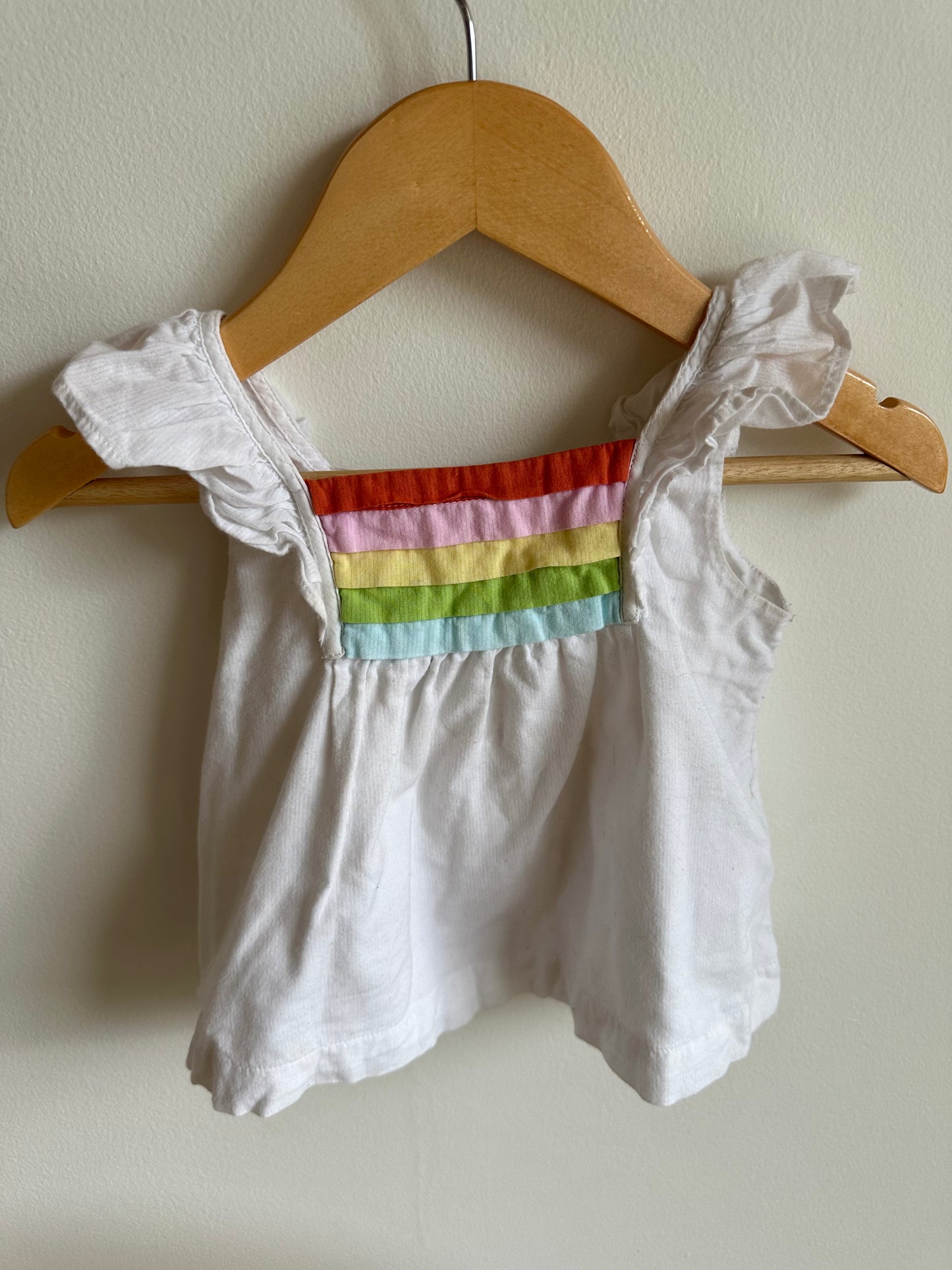 White Color Stripes Top / 12-18m