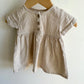 Mebie Baby Sand Linen Dress / 3-6m