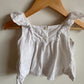 White Color Stripes Top / 12-18m