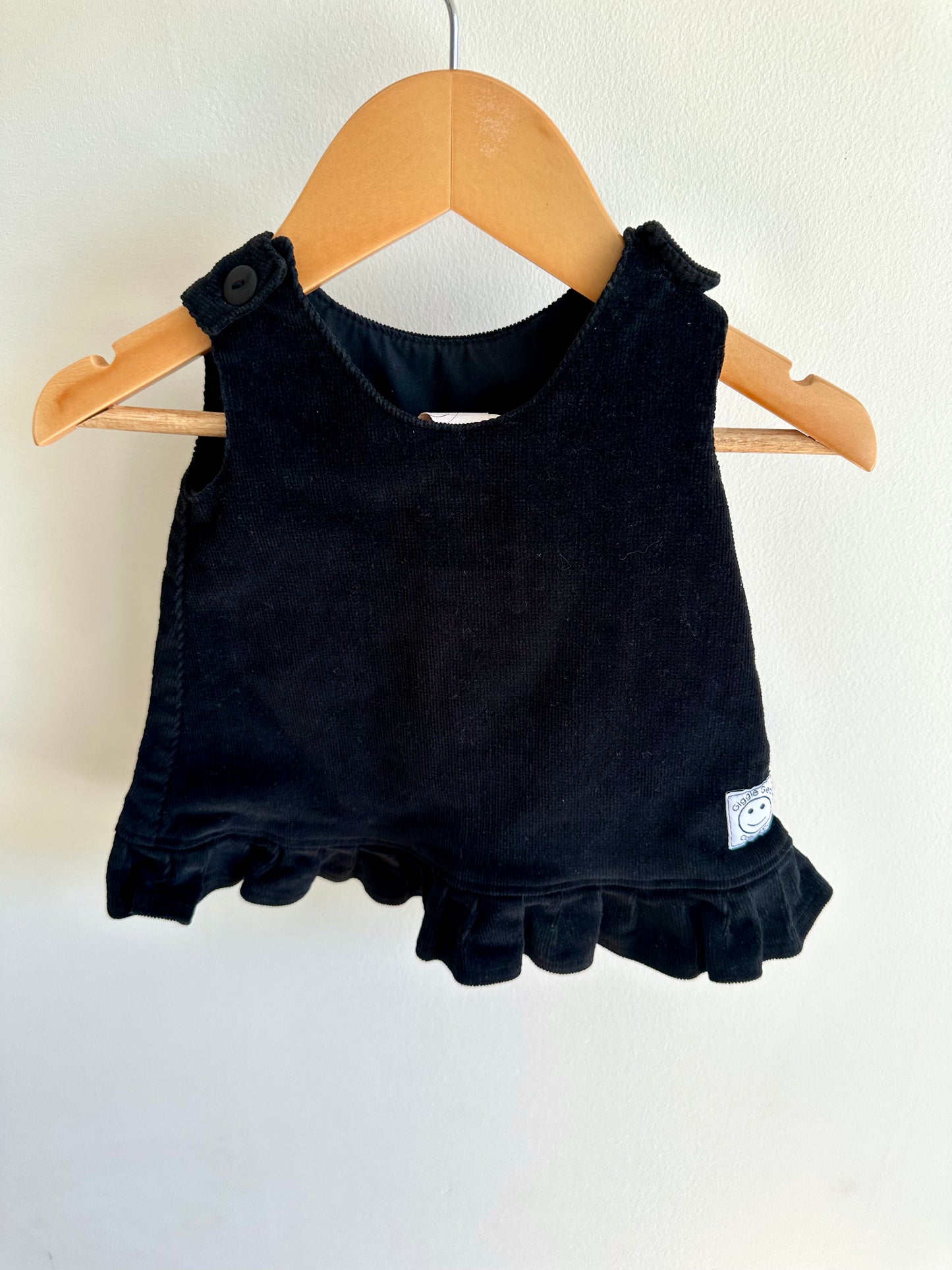 Made in Canada Black Cord Tank / 6m