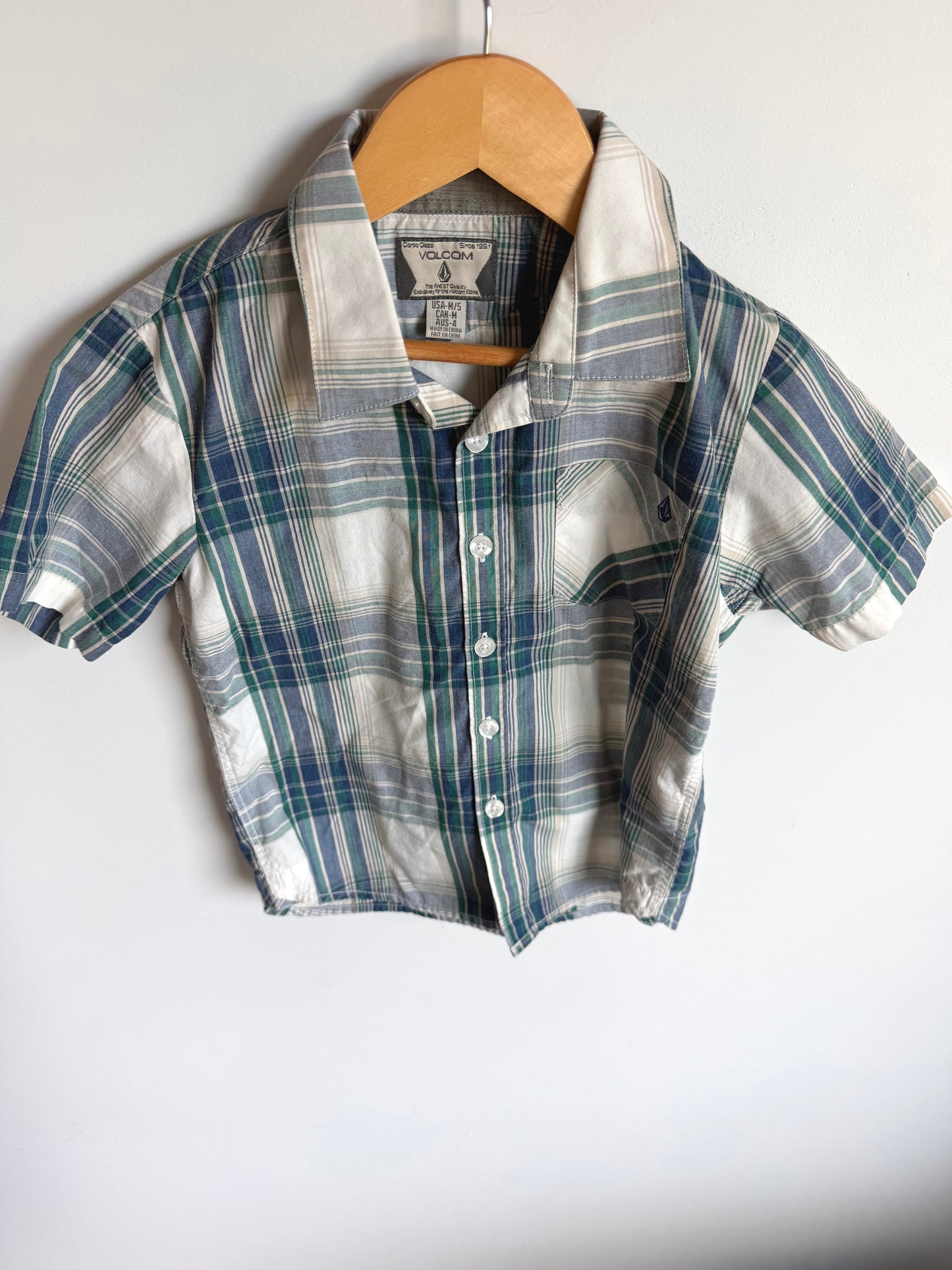 Volcom Plaid Collared T-Shirt (PLAY) / 5 years