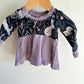 Grow with Me Purple Bunny Long Sleeve Top / 3-6m