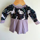 Grow with Me Purple Bunny Long Sleeve Top / 3-6m