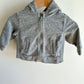 Miles Grey Zip Hoodie / 3-6m