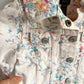 Gap Floral Cream Denim Jacket / 18-24m