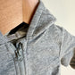 Miles Grey Zip Hoodie / 3-6m