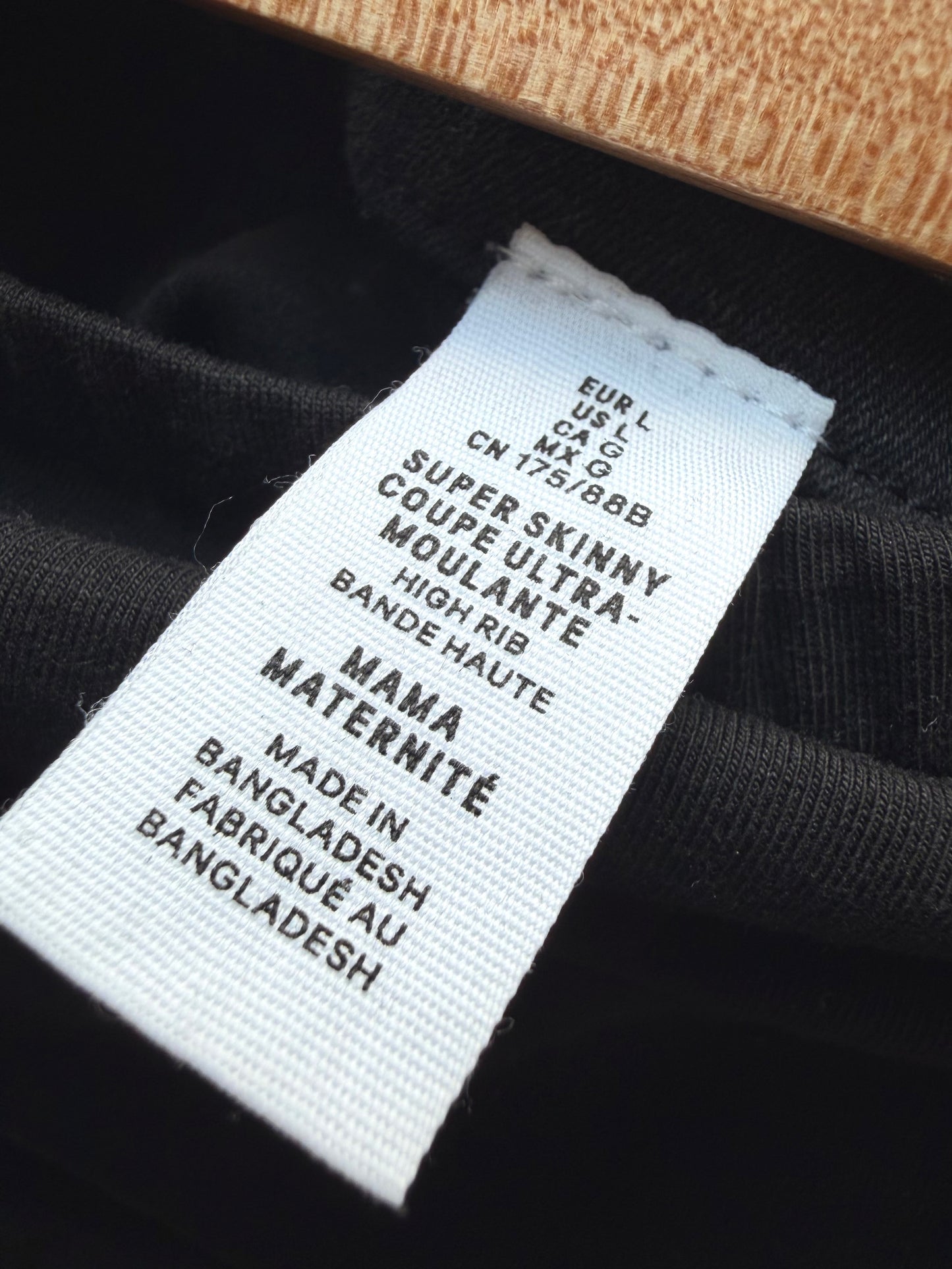 Super Skinny Charcoal Maternity Jeans/ Large