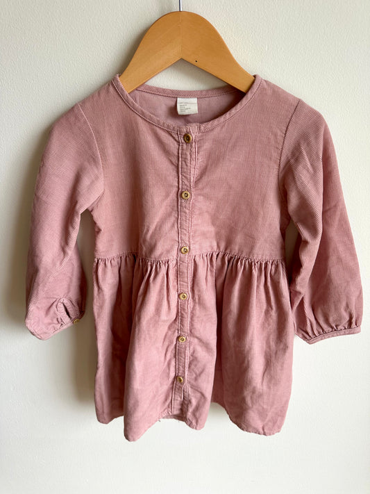 Pink Corduroy Dress / 18-24m