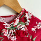 Red Floral Long Sleeve Top / 12-18m