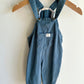 Turtledove Organic Blue Pocket Overalls / 6-12m