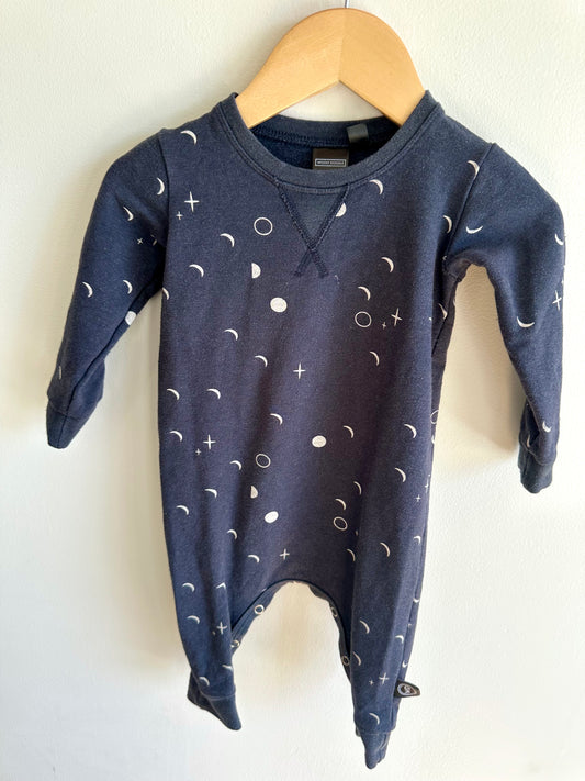 Wooly Doodle Moons Jumpsuit / 6-12m
