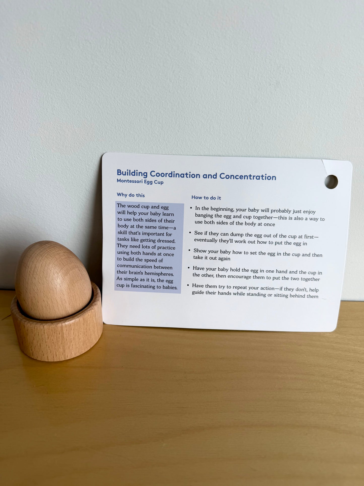 Lovevery Wooden Montessori Egg + Cup Set Toy