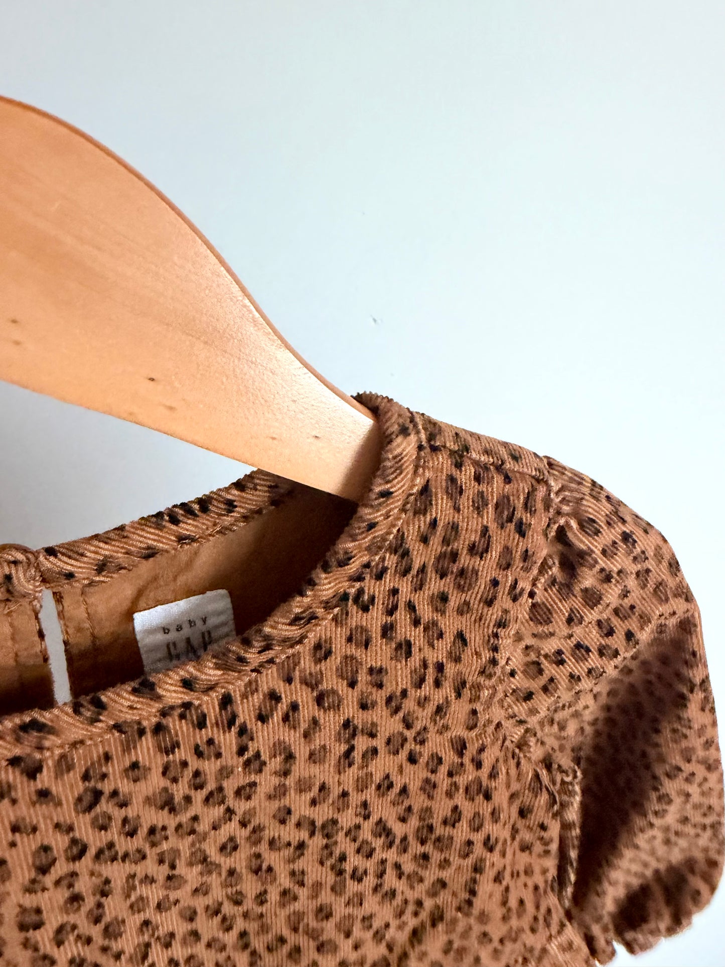 Animal Print Long Sleeve Dress / 18-24m