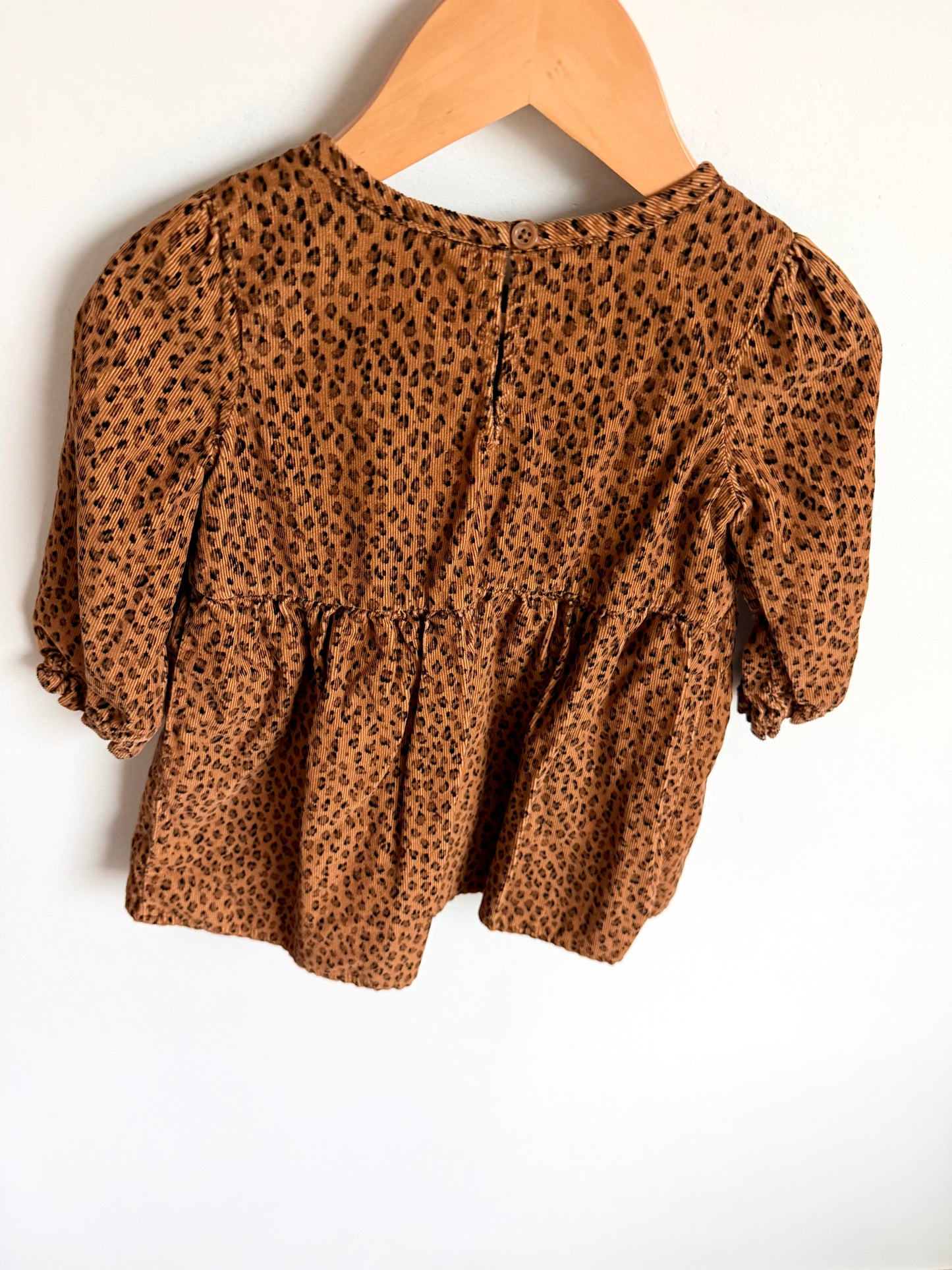 Animal Print Long Sleeve Dress / 18-24m