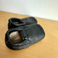 Black Leather Soft Sole Shoes / Size 3 Infant