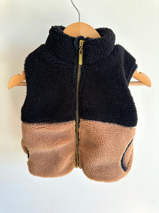 Little Bipsy Two Tone Plush Vest / 6-12m