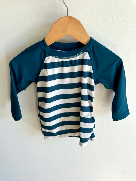 Tea Collection Long Sleeve Stripe Swim Top / 9-12m