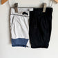 Miles the Label Grey + Black Drawstring Shorts / 5 years